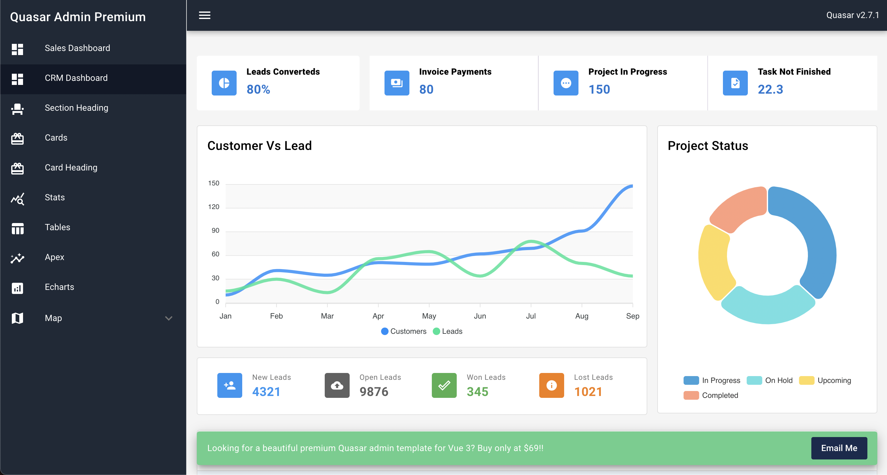 Quasar Admin Premium